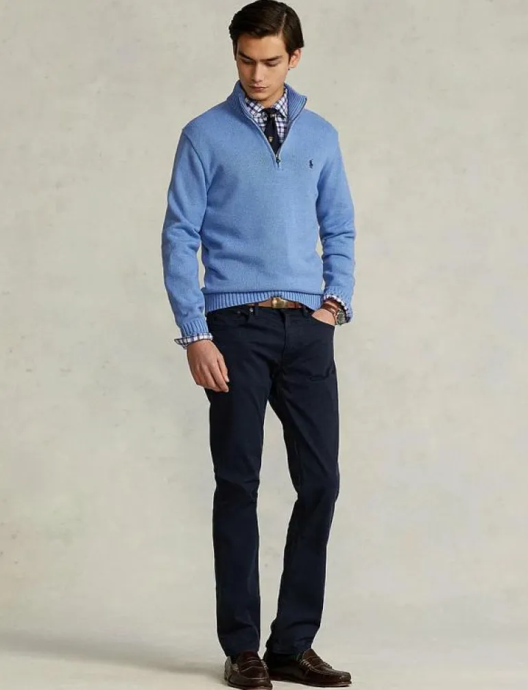 Cotton Quarter-Zip Sweater - Polokrage