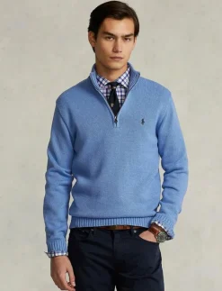 Cotton Quarter-Zip Sweater - Polokrage