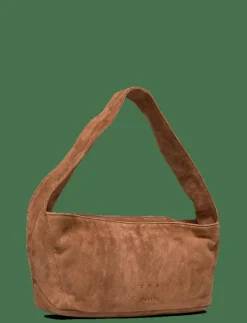CPH BAG 510 suede cognac - Axelremsväskor