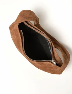 CPH BAG 510 suede cognac - Axelremsväskor