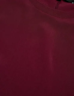 CREPE LIGHT CREW NECK TOP - T-shirts