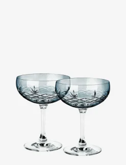 Crispy Sapphire Gatsby - 2 pcs - Champagneglas
