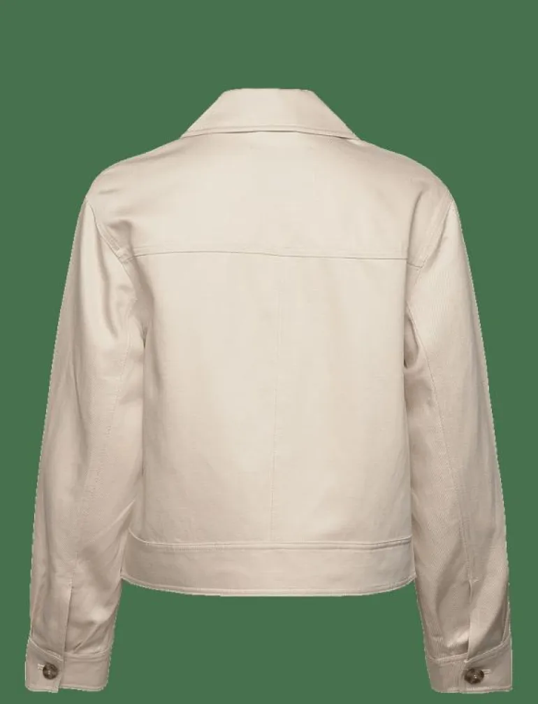 CROPPED LINEN BLEND JACKET - Tunna jackor