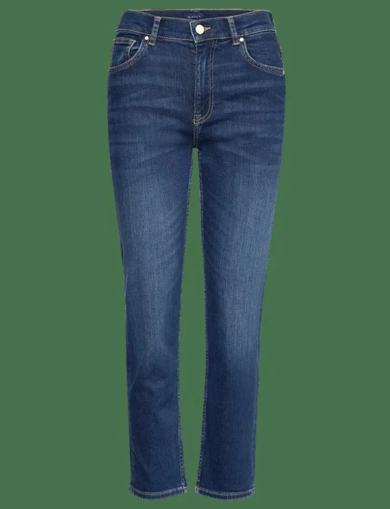 CROPPED SLIM STRETCH JEANS - Slim jeans