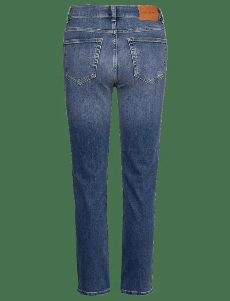 CROPPED SLIM STRETCH JEANS - Slim jeans