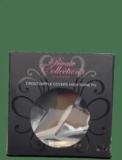 Cross Nipple Covers High Shine Pu - BH accessoarer
