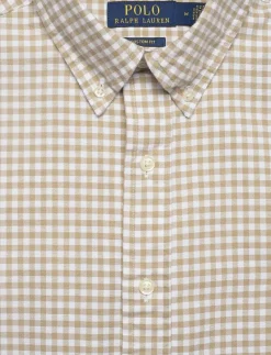 Custom Fit Gingham Oxford Shirt - Oxford-skjortor
