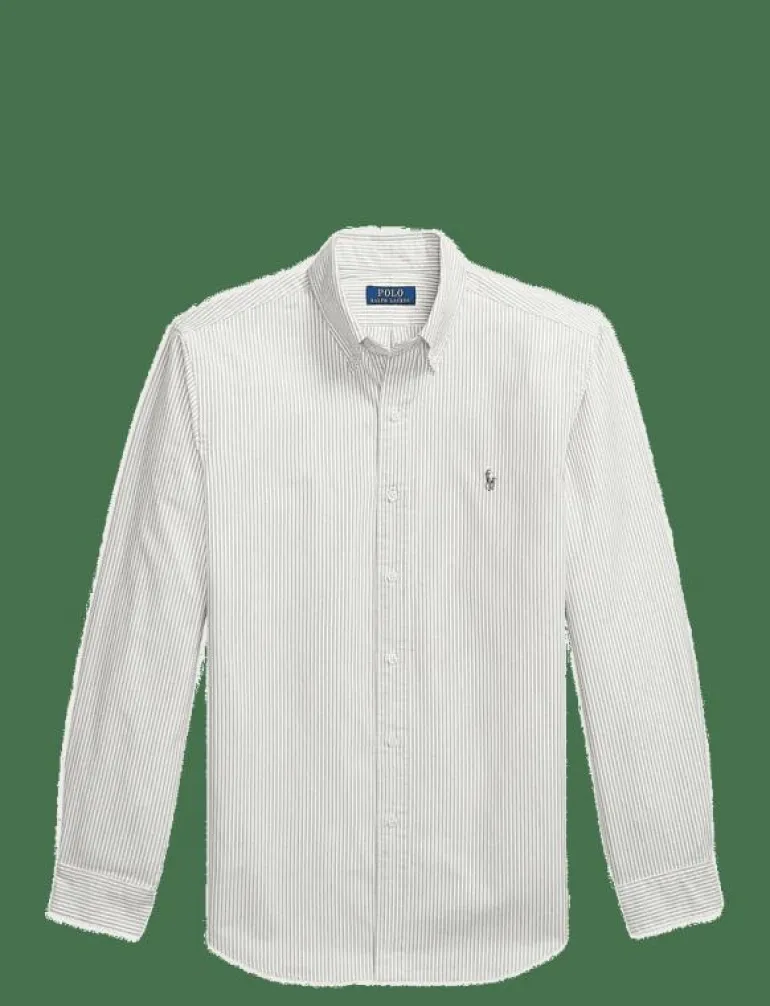 Custom Fit Striped Oxford Shirt - Randiga skjortor