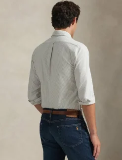 Custom Fit Striped Oxford Shirt - Randiga skjortor