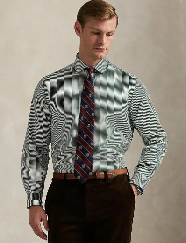Custom Fit Striped Poplin Shirt - Mönstrade skjortor