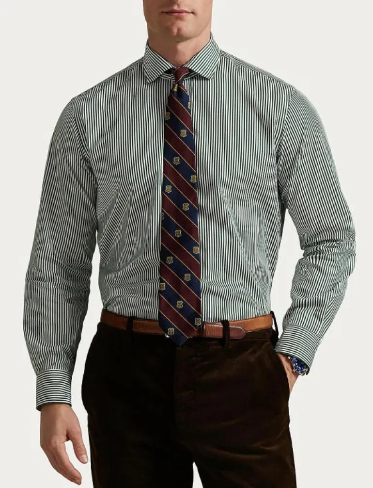 Custom Fit Striped Poplin Shirt - Mönstrade skjortor