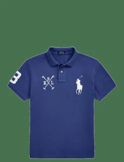 Custom Slim Fit Big Pony Mesh Polo Shirt - Kortärmade pikéer
