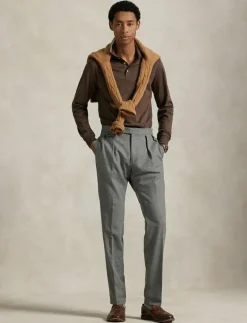 Custom Slim Fit Soft Cotton Polo Shirt - Långärmade pikéer