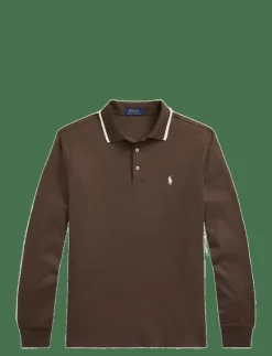 Custom Slim Fit Soft Cotton Polo Shirt - Långärmade pikéer