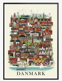 Danmark standard poster - Posters
