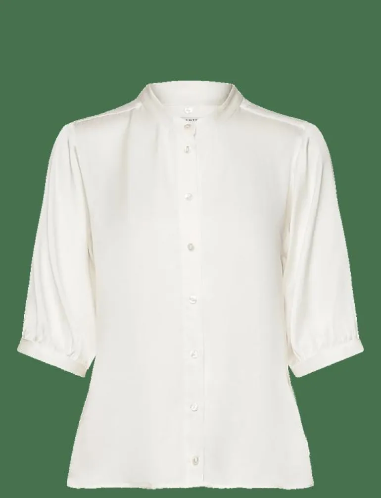 Dante6-Vaila silk scarf bow blouse - Kortärmade blusar