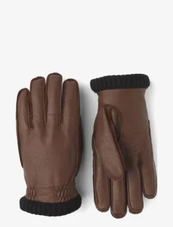 Deerskin Primaloft Rib Black - Fingervantar