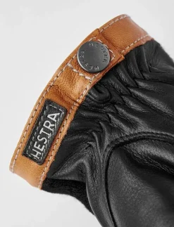 Deerskin Wool Tricot Black/Black - Fingervantar