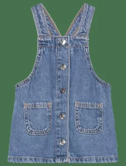 Denim buttons pichi - Hängselklänningar