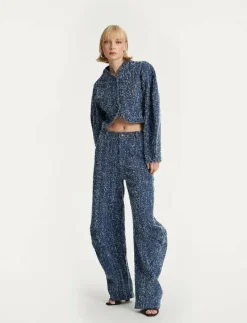 DENIM LOOSE FIT PANTS - Vida byxor