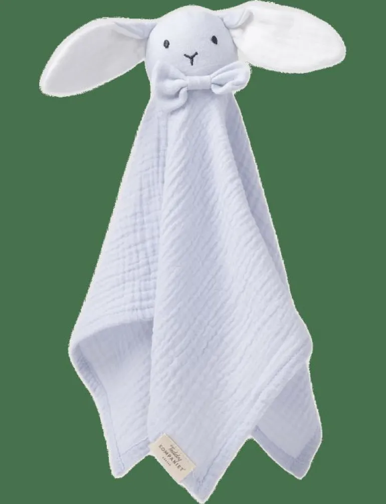 Diinglisar, Snuttefilt, Kanin, Muslin, babyblå - Muslindukar