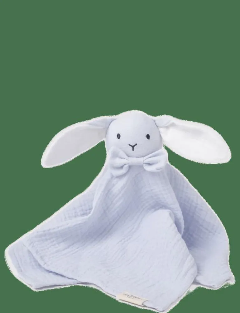 Diinglisar, Snuttefilt, Kanin, Muslin, babyblå - Muslindukar