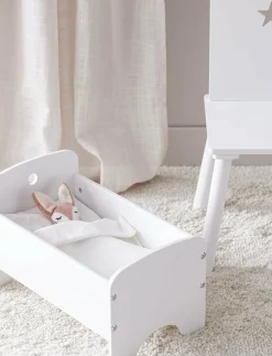 Dollbed white with bedset - Docksäng