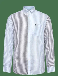 Douglas Linen Mix Shirt-Classic Fit - Randiga skjortor