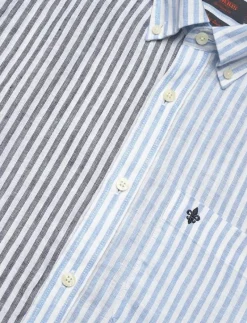 Douglas Linen Mix Shirt-Classic Fit - Randiga skjortor