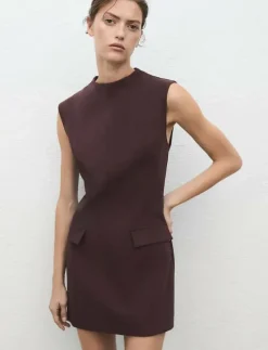 Dress with flap pocket - Korta klänningar