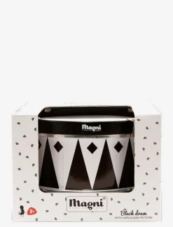 Drum with harlequin, black - Musikinstrument