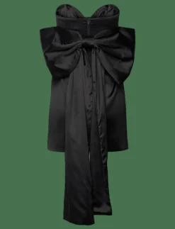 ELENI BOW BACK SATIN DRESS - Korta klänningar