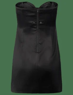 ELENI BOW BACK SATIN DRESS - Korta klänningar