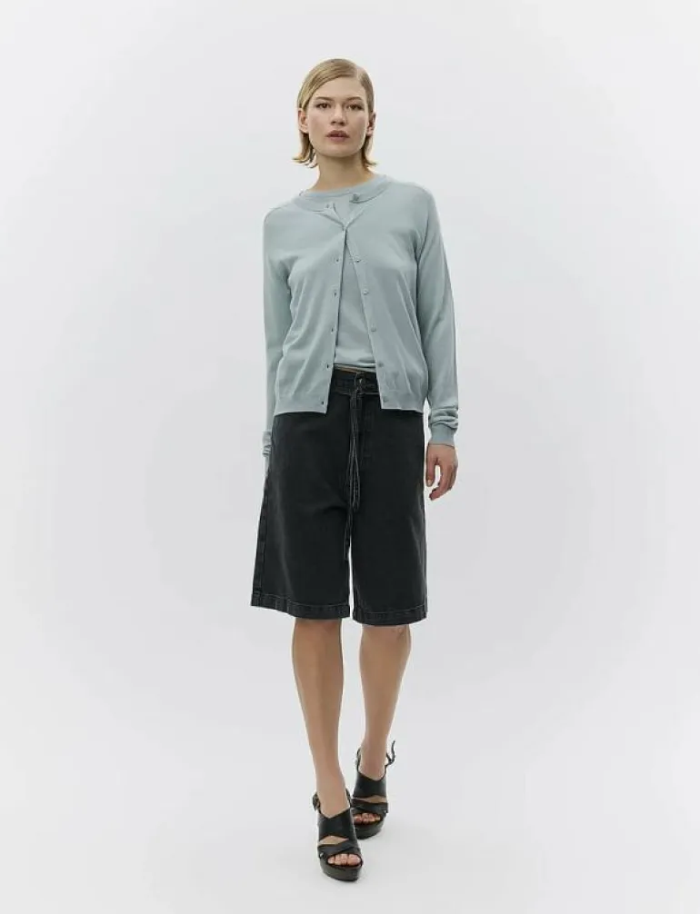 Elijah Shorts Black Denim - Jeansshorts