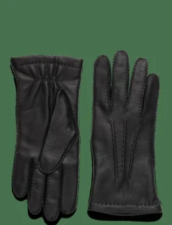 Elk Handsewn Cashmere Black - Fingervantar