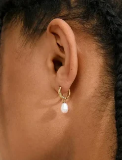 ELLIANA earrings gold-plated - Hoops