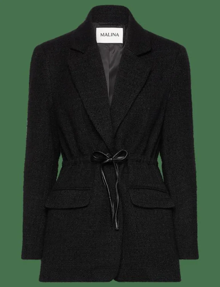 Elodie drawstring boucle blazer - Bouclés