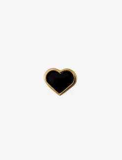 ENAMEL HEART CHARM, GOLD - Hängen & Berlocker
