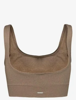 Espresso Ribbed Seamless Bra - Sport BH:ar