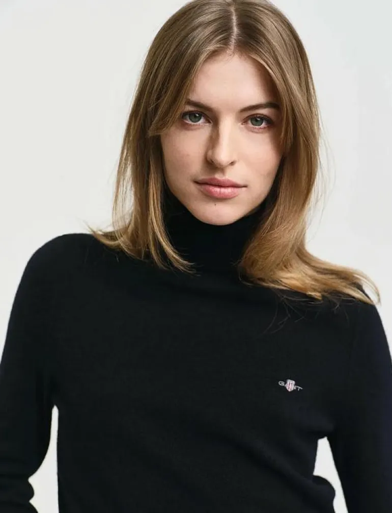 EXTRAFINE LAMBSWOOL BLEND ROLLNECK - Polotröjor