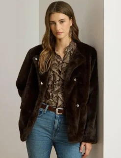 Faux-Fur Coat - Fuskpäls