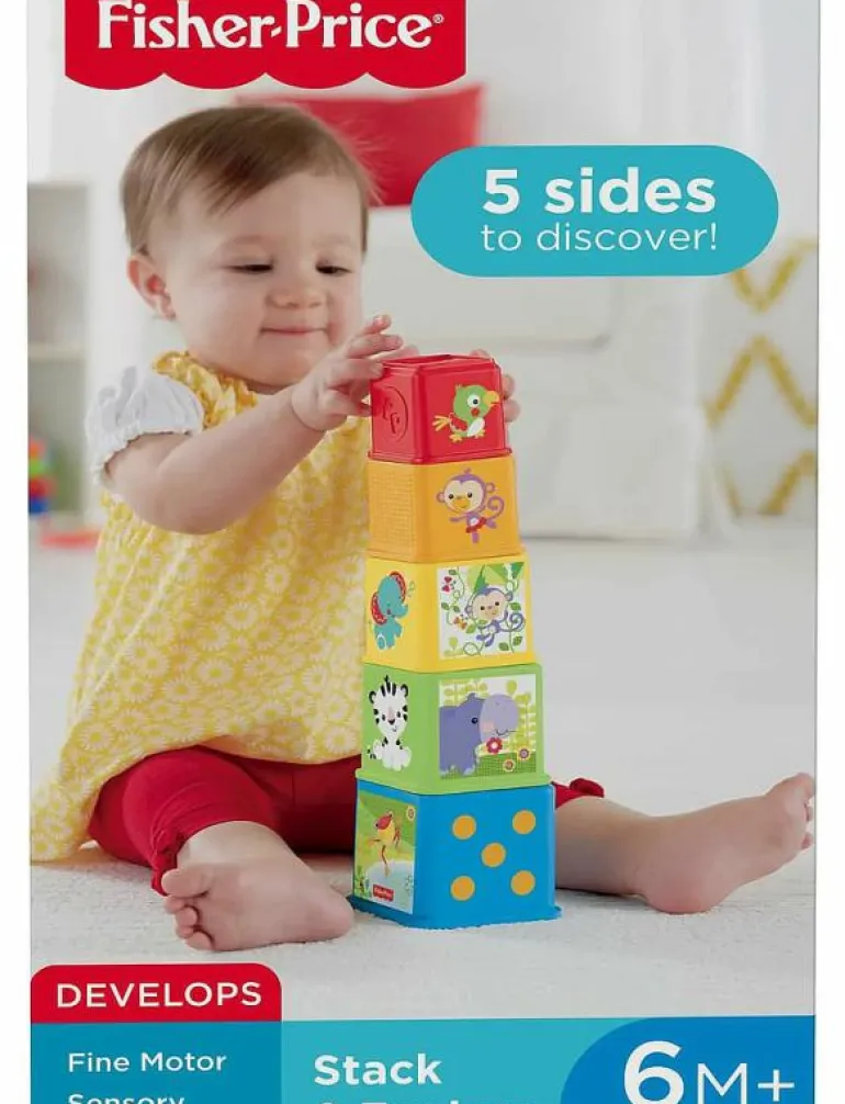 Fisher-Price Stack & Explore Blocks - Stapelbara klossar