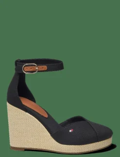 FLAG HIGH WEDGE ESPAD CLOSED TOE - Kilklackar