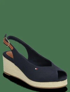FLAG MID WEDGE ESPAD SLINGBACK - Kilklackar