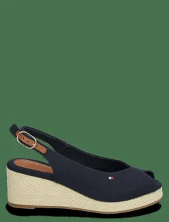 FLAG MID WEDGE ESPAD SLINGBACK - Kilklackar