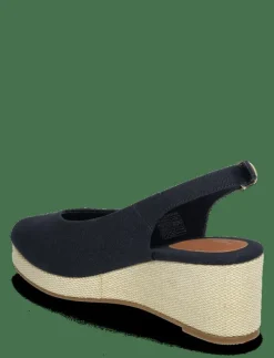 FLAG MID WEDGE ESPAD SLINGBACK - Kilklackar