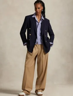 Flannel Wide-Leg Pant - Kostymbyxor