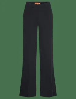 Flared Long Pants, 2273 Crepe - Kostymbyxor