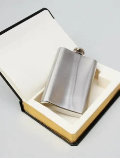 Flask In A Book Fancy Black - Böcker