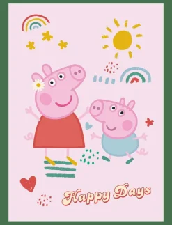 Fleece Peppa Pig - PEP 1014 C - 100x140 cm - Filtar & täcken
